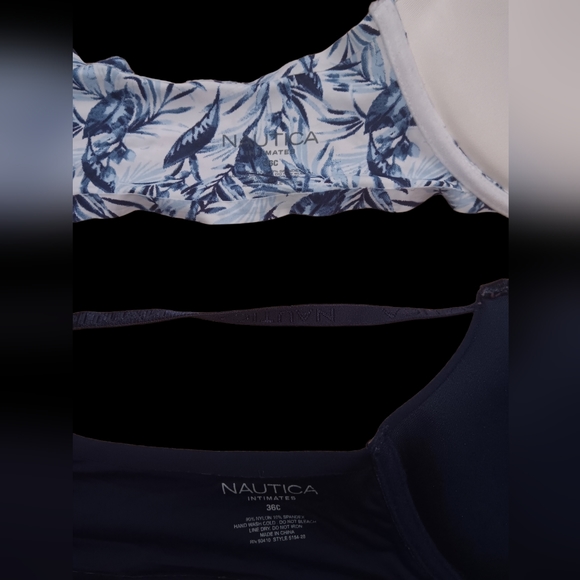 2 NAUTICA Intimates Front Closure Bras, Size 36C - Picture 3 of 10